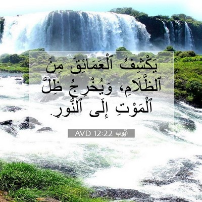 Picture 07 - أَيُّوبَ 12:22 AVD - يَكْشِفُ ٱلْعَمَائِقَ - Bible Verse Picture