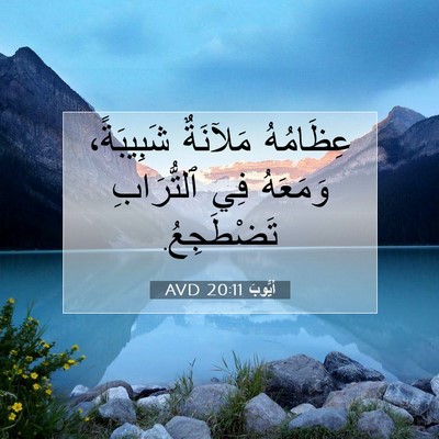Picture 07 - أَيُّوبَ 20:11 AVD - عِظَامُهُ مَلآنَةٌ - Bible Verse Picture
