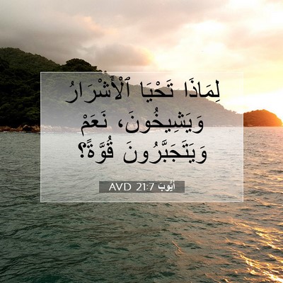 Picture 07 - أَيُّوبَ 21:7 AVD - لِمَاذَا تَحْيَا - Bible Verse Picture