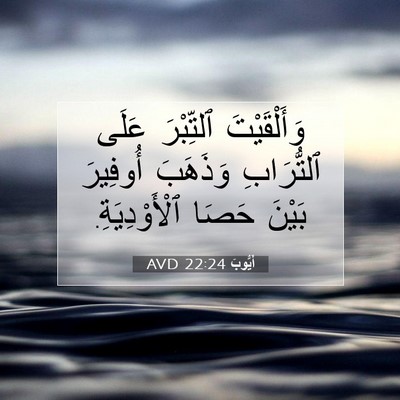 Picture 07 - أَيُّوبَ 22:24 AVD - وَأَلْقَيْتَ ٱلتِّبْرَ - Bible Verse Picture