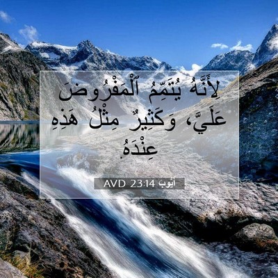 Picture 07 - أَيُّوبَ 23:14 AVD - لِأَنَّهُ يُتَمِّمُ - Bible Verse Picture