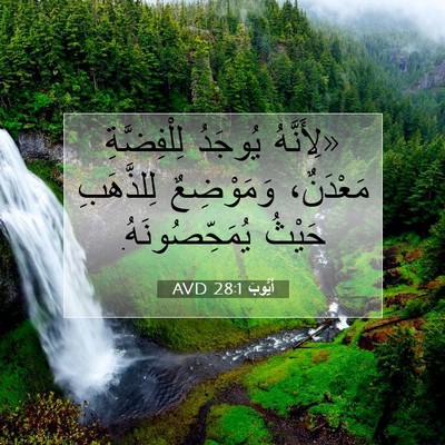 Picture 07 - أَيُّوبَ 28:1 AVD - «لِأَنَّهُ يُوجَدُ - Bible Verse Picture