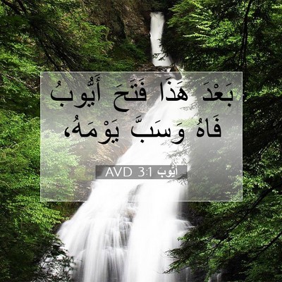 Picture 07 - أَيُّوبَ 3:1 AVD - بَعْدَ هَذَا فَتَحَ - Bible Verse Picture
