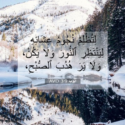 Picture 07 - أَيُّوبَ 3:9 AVD - لِتُظْلِمْ نُجُومُ - Bible Verse Picture