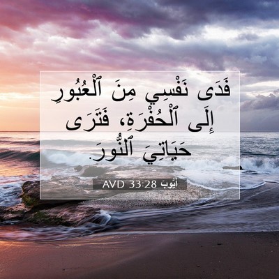 Picture 07 - أَيُّوبَ 33:28 AVD - فَدَى نَفْسِي مِنَ - Bible Verse Picture