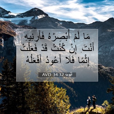 Picture 07 - أَيُّوبَ 34:32 AVD - مَا لَمْ أُبْصِرْهُ - Bible Verse Picture