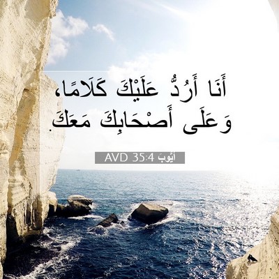 Picture 07 - أَيُّوبَ 35:4 AVD - أَنَا أَرُدُّ عَلَيْكَ - Bible Verse Picture