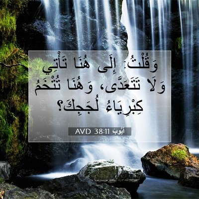 Picture 07 - أَيُّوبَ 38:11 AVD - وَقُلْتُ: إِلَى هُنَا - Bible Verse Picture