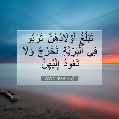 Picture 07 - أَيُّوبَ 39:4 AVD - تَبْلُغُ أَوْلَادُهُنَّ. - Bible Verse Picture