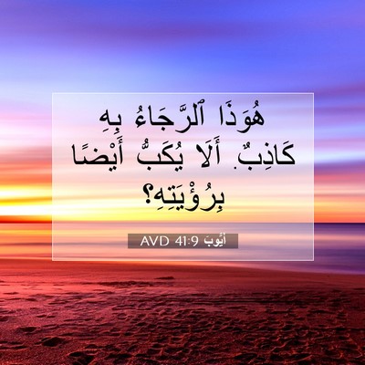 Picture 07 - أَيُّوبَ 41:9 AVD - هُوَذَا ٱلرَّجَاءُ بِهِ - Bible Verse Picture