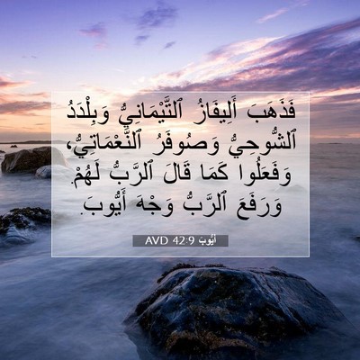 Picture 07 - أَيُّوبَ 42:9 AVD - فَذَهَبَ أَلِيفَازُ - Bible Verse Picture