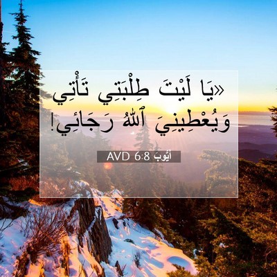 Picture 07 - أَيُّوبَ 6:8 AVD - «يَا لَيْتَ طِلْبَتِي - Bible Verse Picture
