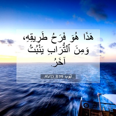 Picture 07 - أَيُّوبَ 8:19 AVD - هَذَا هُوَ فَرَحُ - Bible Verse Picture