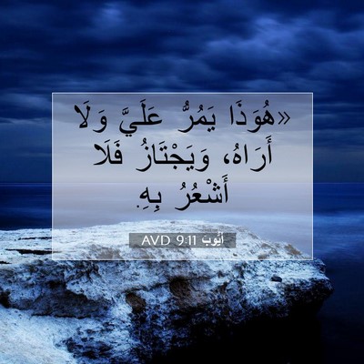 Picture 07 - أَيُّوبَ 9:11 AVD - «هُوَذَا يَمُرُّ عَلَيَّ - Bible Verse Picture