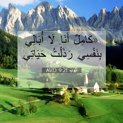 Picture 07 - أَيُّوبَ 9:21 AVD - «كَامِلٌ أَنَا. لَا - Bible Verse Picture