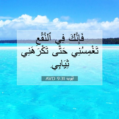 Picture 07 - أَيُّوبَ 9:31 AVD - فَإِنَّكَ فِي ٱلنَّقْعِ - Bible Verse Picture