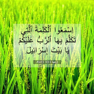 Picture 07 - إِرْمِيَا 10:1 AVD - اِسْمَعُوا ٱلْكَلِمَةَ - Bible Verse Picture