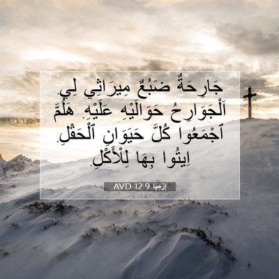 Picture 07 - إِرْمِيَا 12:9 AVD - جَارِحَةٌ ضَبُعٌ - Bible Verse Picture