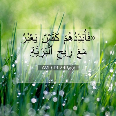 Picture 07 - إِرْمِيَا 13:24 AVD - «فَأُبَدِّدُهُمْ كَقَشٍّ - Bible Verse Picture