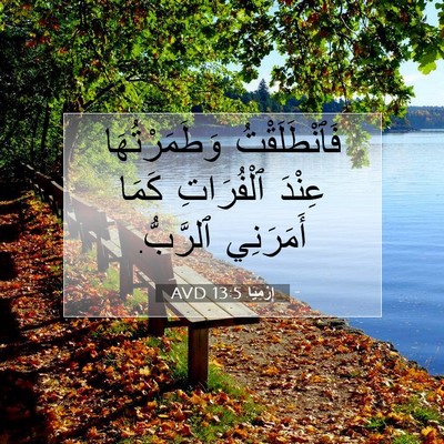 Picture 07 - إِرْمِيَا 13:5 AVD - فَٱنْطَلَقْتُ - Bible Verse Picture