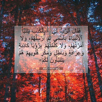 Picture 07 - إِرْمِيَا 14:14 AVD - فَقَالَ ٱلرَّبُّ لِي: - Bible Verse Picture