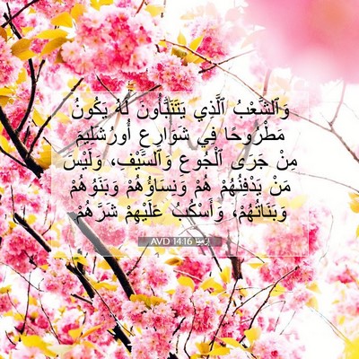 Picture 07 - إِرْمِيَا 14:16 AVD - وَٱلشَّعْبُ ٱلَّذِي - Bible Verse Picture