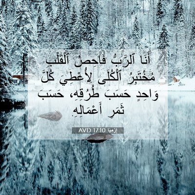 Picture 07 - إِرْمِيَا 17:10 AVD - أَنَا ٱلرَّبُّ فَاحِصُ - Bible Verse Picture