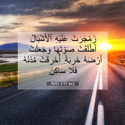 Picture 07 - إِرْمِيَا 2:15 AVD - زَمْجَرَتْ عَلَيْهِ - Bible Verse Picture