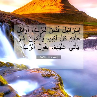 Picture 07 - إِرْمِيَا 2:3 AVD - إِسْرَائِيلُ قُدْسٌ - Bible Verse Picture