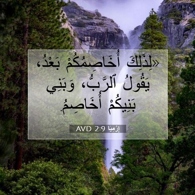 Picture 07 - إِرْمِيَا 2:9 AVD - «لِذَلِكَ أُخَاصِمُكُمْ - Bible Verse Picture