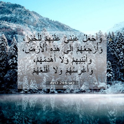 Picture 07 - إِرْمِيَا 24:6 AVD - وَأَجْعَلُ عَيْنَيَّ - Bible Verse Picture
