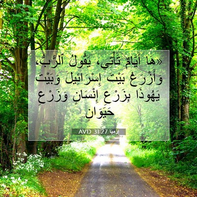 Picture 07 - إِرْمِيَا 31:27 AVD - «هَا أَيَّامٌ تَأْتِي، - Bible Verse Picture
