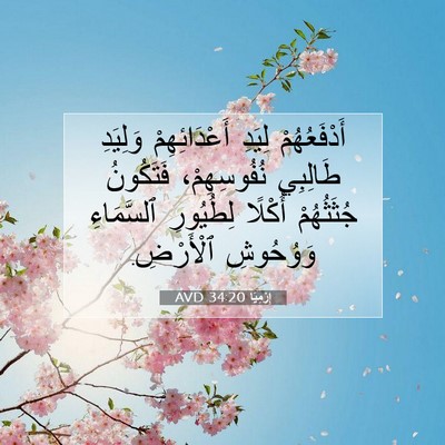 Picture 07 - إِرْمِيَا 34:20 AVD - أَدْفَعُهُمْ لِيَدِ - Bible Verse Picture