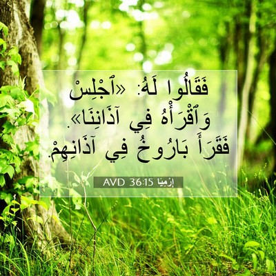 Picture 07 - إِرْمِيَا 36:15 AVD - فَقَالُوا لَهُ: «ٱجْلِسْ - Bible Verse Picture