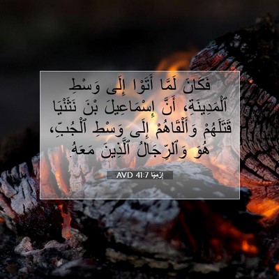 Picture 07 - إِرْمِيَا 41:7 AVD - فَكَانَ لَمَّا أَتَوْا - Bible Verse Picture