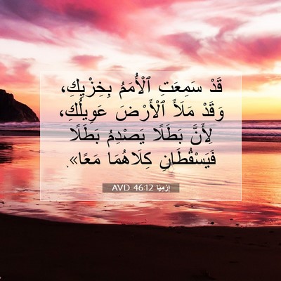Picture 07 - إِرْمِيَا 46:12 AVD - قَدْ سَمِعَتِ ٱلْأُمَمُ - Bible Verse Picture