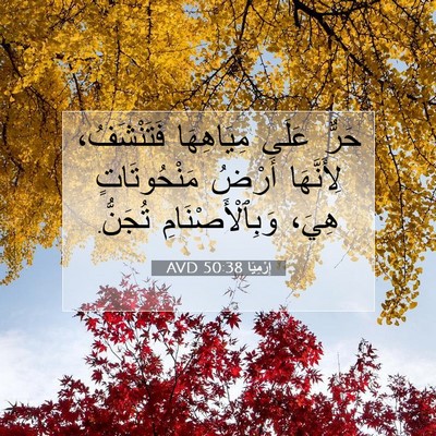 Picture 07 - إِرْمِيَا 50:38 AVD - حَرٌّ عَلَى مِيَاهِهَا - Bible Verse Picture
