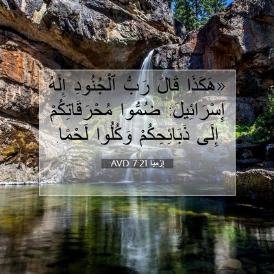 Picture 07 - إِرْمِيَا 7:21 AVD - «هَكَذَا قَالَ رَبُّ - Bible Verse Picture