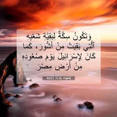 Picture 07 - إِشَعْيَاءَ 11:16 AVD - وَتَكُونُ سِكَّةٌ - Bible Verse Picture