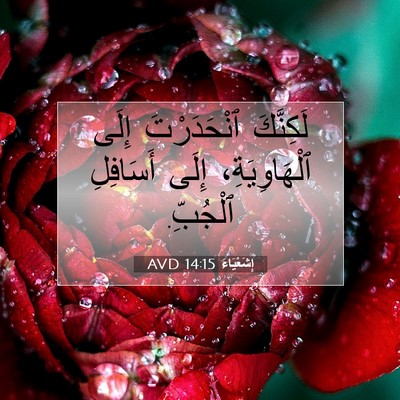 Picture 07 - إِشَعْيَاءَ 14:15 AVD - لَكِنَّكَ ٱنْحَدَرْتَ - Bible Verse Picture