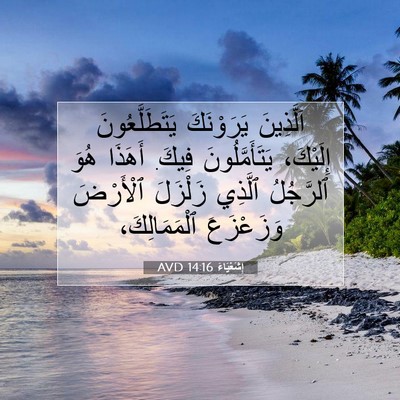 Picture 07 - إِشَعْيَاءَ 14:16 AVD - اَلَّذِينَ يَرَوْنَكَ - Bible Verse Picture
