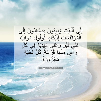 Picture 07 - إِشَعْيَاءَ 15:2 AVD - إِلَى ٱلْبَيْتِ - Bible Verse Picture