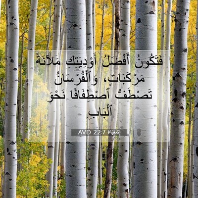 Picture 07 - إِشَعْيَاءَ 22:7 AVD - فَتَكُونُ أَفْضَلُ - Bible Verse Picture