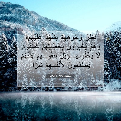 Picture 07 - إِشَعْيَاءَ 3:9 AVD - نَظَرُ وُجُوهِهِمْ - Bible Verse Picture