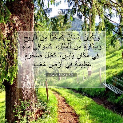 Picture 07 - إِشَعْيَاءَ 32:2 AVD - وَيَكُونُ إِنْسَانٌ - Bible Verse Picture