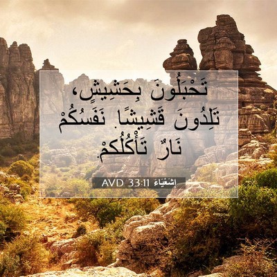 Picture 07 - إِشَعْيَاءَ 33:11 AVD - تَحْبَلُونَ بِحَشِيشٍ، - Bible Verse Picture