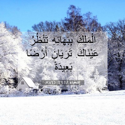 Picture 07 - إِشَعْيَاءَ 33:17 AVD - اَلْمَلِكَ بِبَهَائِهِ - Bible Verse Picture