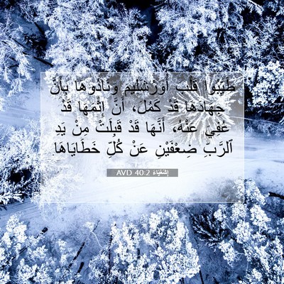 Picture 07 - إِشَعْيَاءَ 40:2 AVD - طَيِّبُوا قَلْبَ - Bible Verse Picture