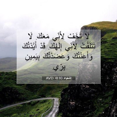 Picture 07 - إِشَعْيَاءَ 41:10 AVD - لَا تَخَفْ لِأَنِّي - Bible Verse Picture