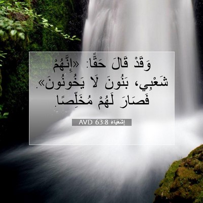 Picture 07 - إِشَعْيَاءَ 63:8 AVD - وَقَدْ قَالَ حَقًّا: - Bible Verse Picture